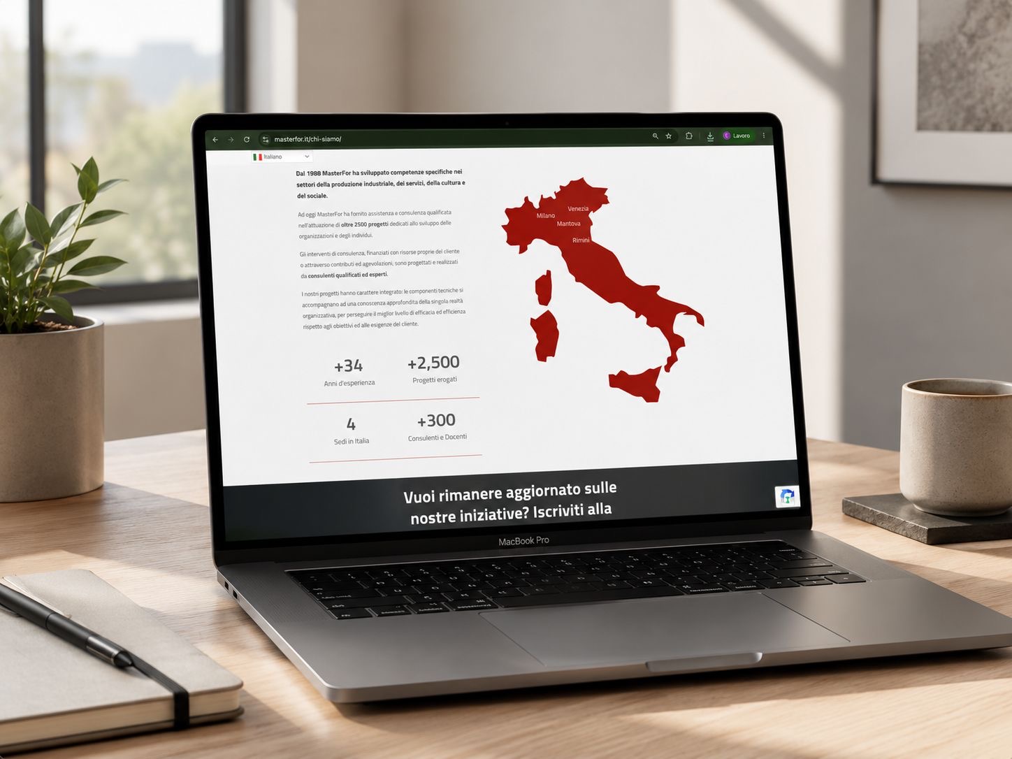 MasterFor, il nuovo ecosistema digitale in uso
